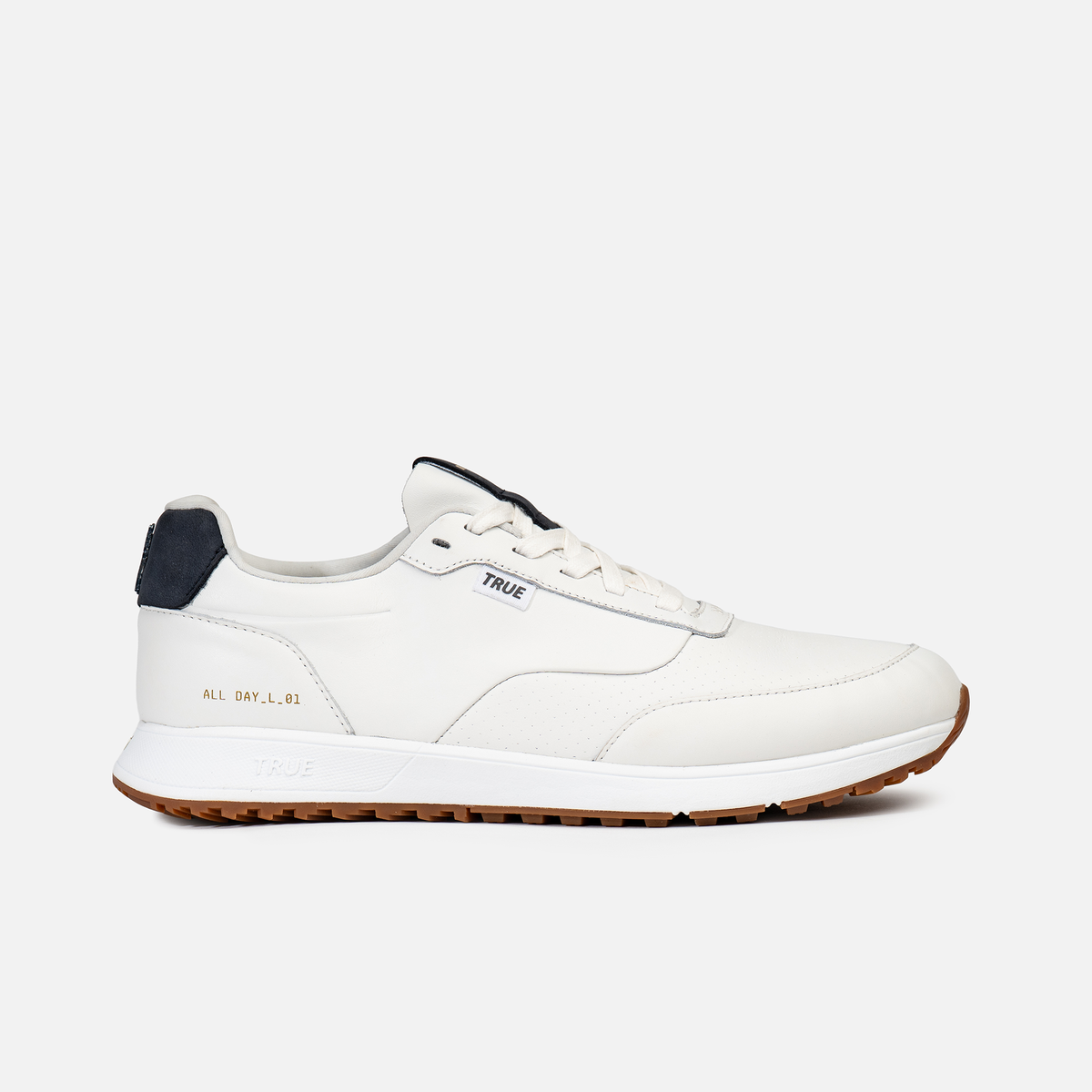 TRUE LinksWear All Day Leather Men's Waterproof Golf Shoes - White