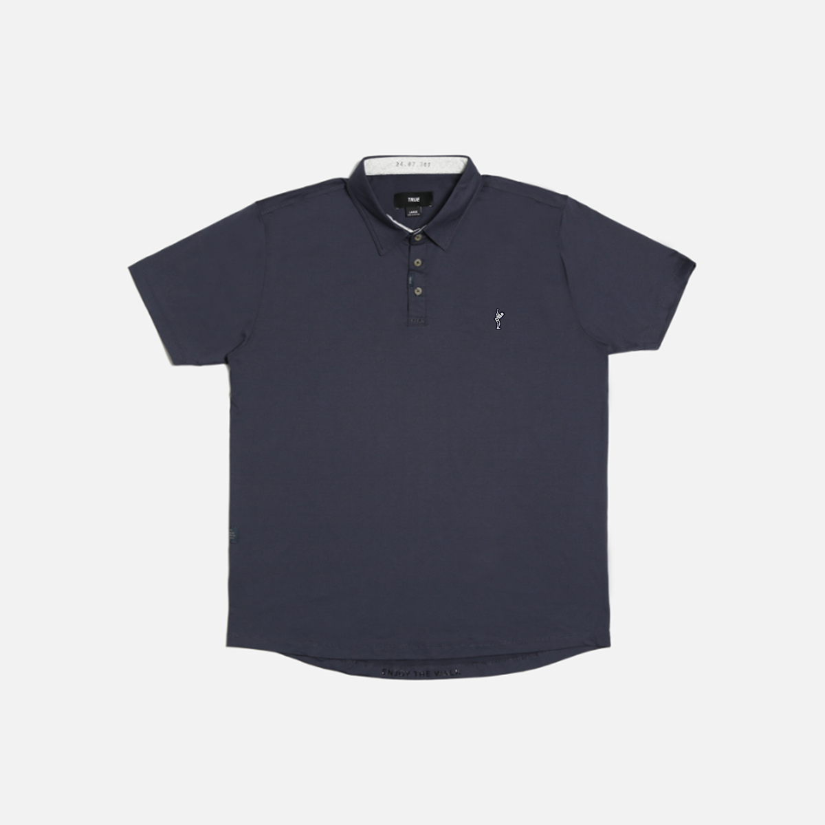TRUE LinksWear All Day Polo Heather - Dead Golfer - Heather Navy