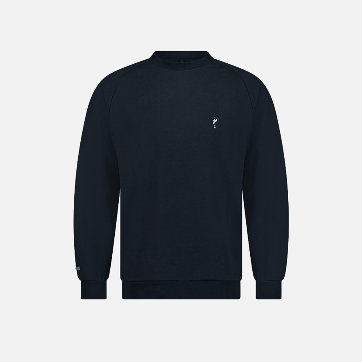 TRUE LinksWear Future Staples Crewneck - Dead Golfer - Heather Navy