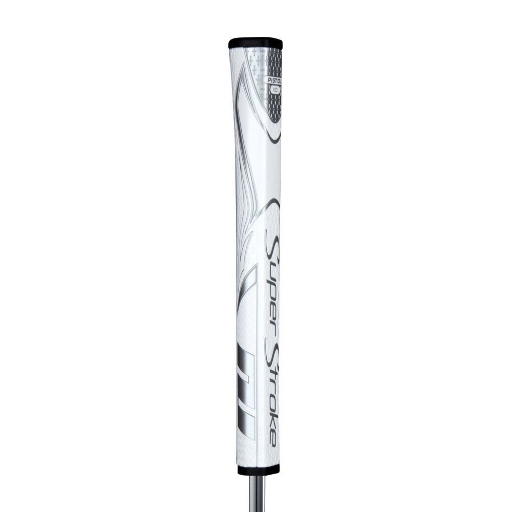 SuperStroke Zenergy Pistol 1.0 Putter Grip - White Silver