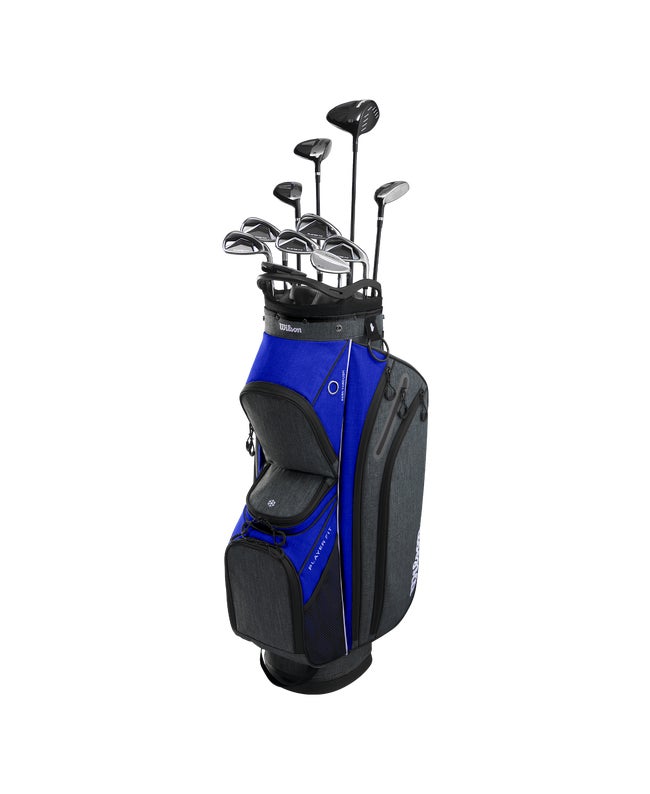 Wilson Men's PlayerFit Steel Complete Set with Cart Bag