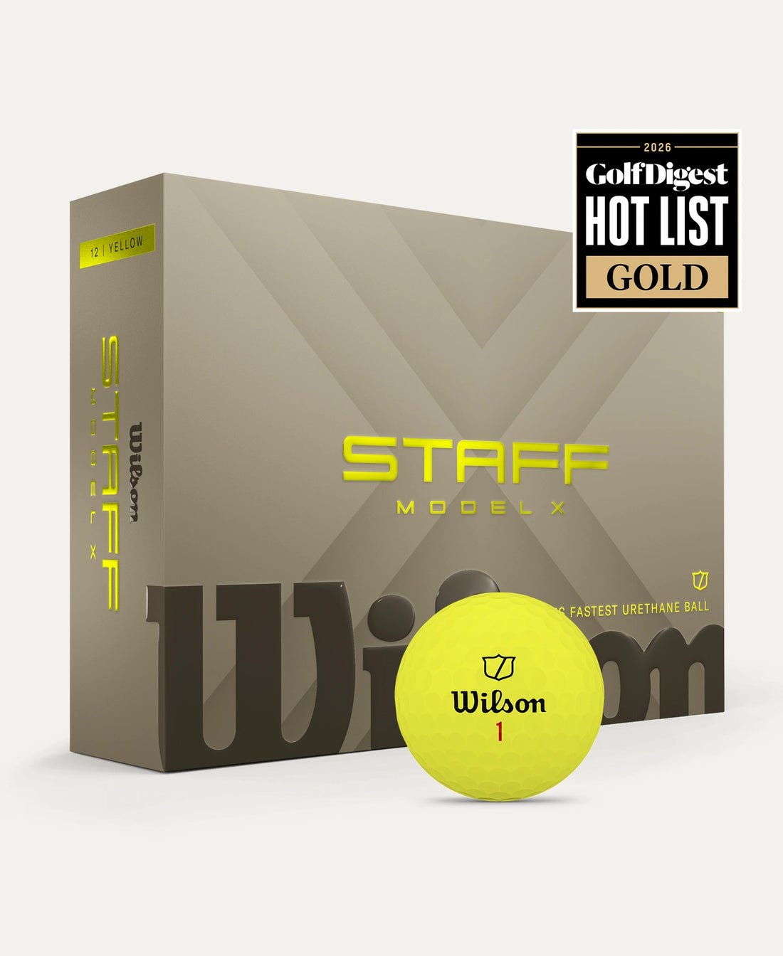 Wilson Staff Model X Golf Balls (White or Yellow)