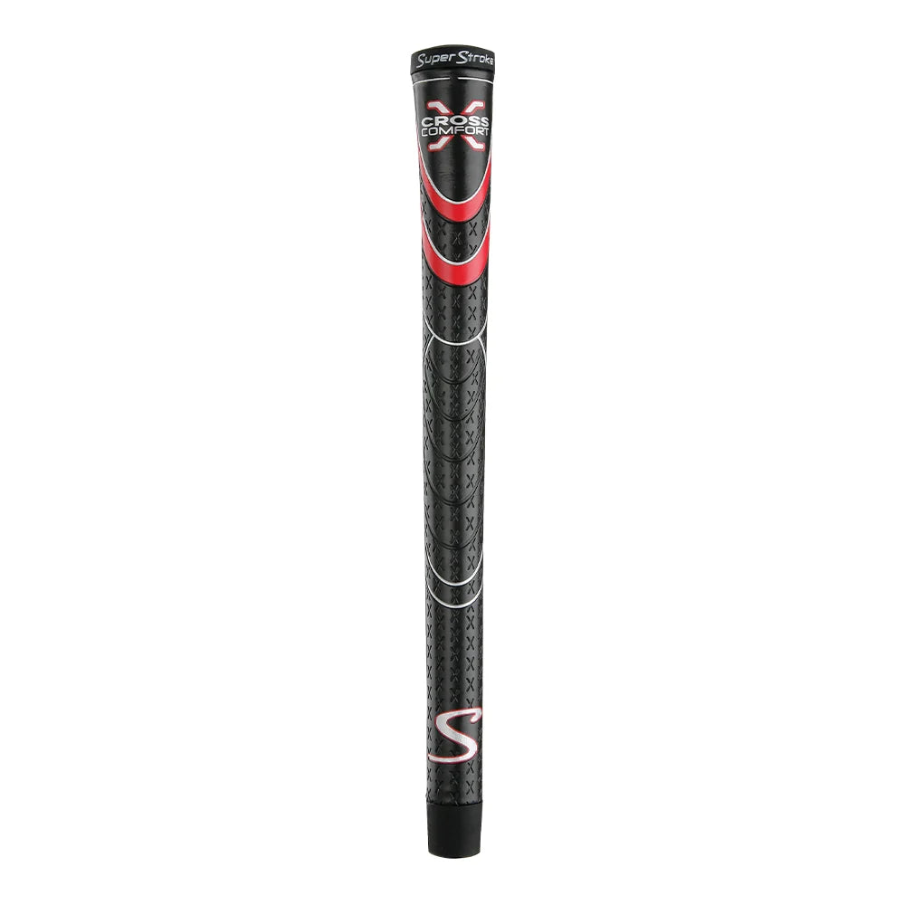 SuperStroke Cross Comfort Club Grip - Black Red / Undersize