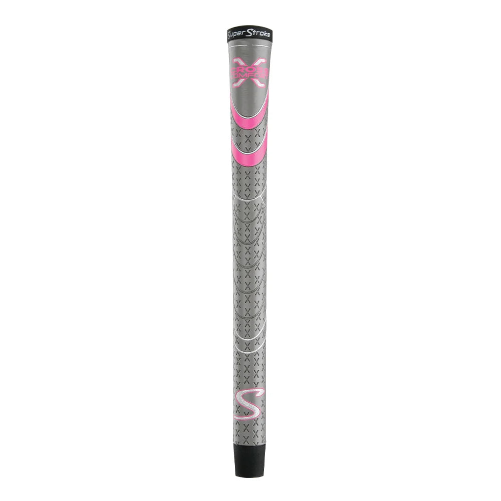 SuperStroke Cross Comfort Club Grip - Gray Pink / Undersize