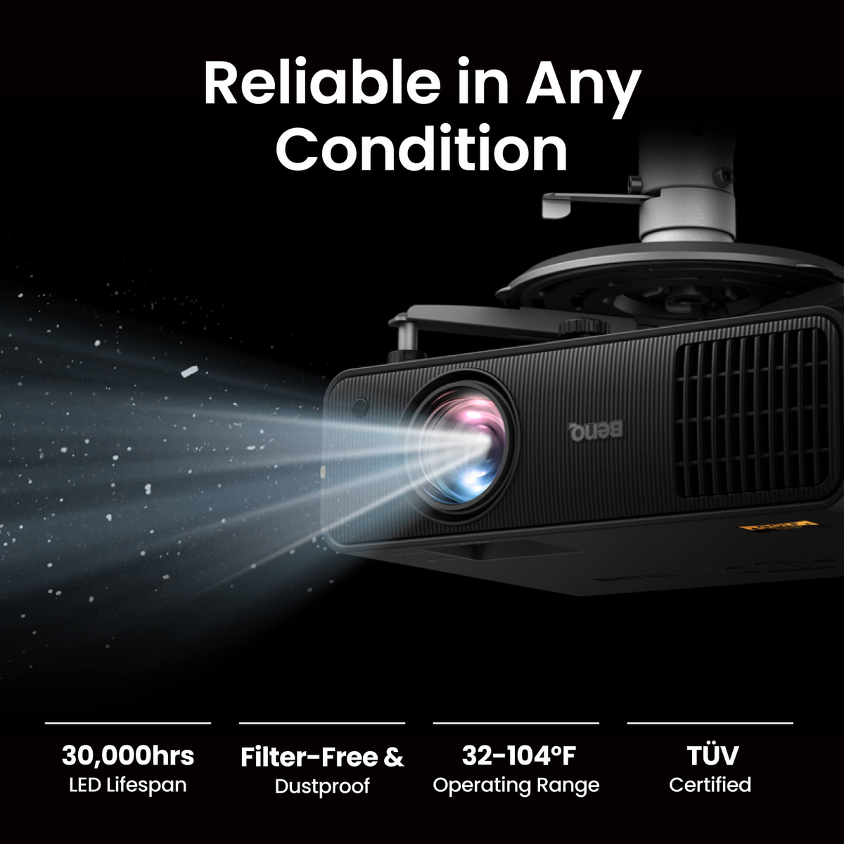 BenQ AH30ST 3000 Lumen 1080P Short Throw LED Golf Simulator Projector - view 15
