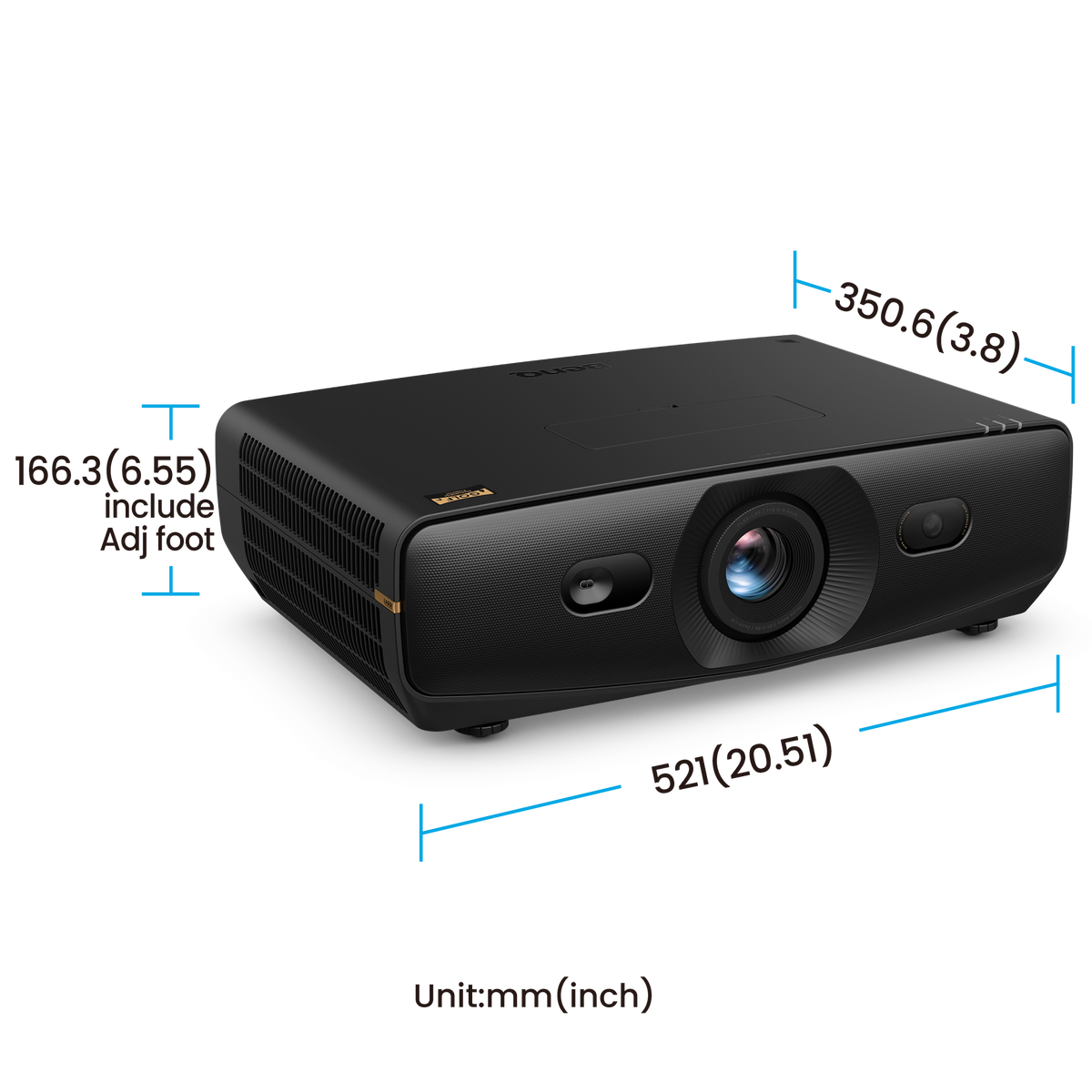 BenQ AK900ST 6000 Lumen 4K Short Throw Laser Golf Simulator Projector - view 4