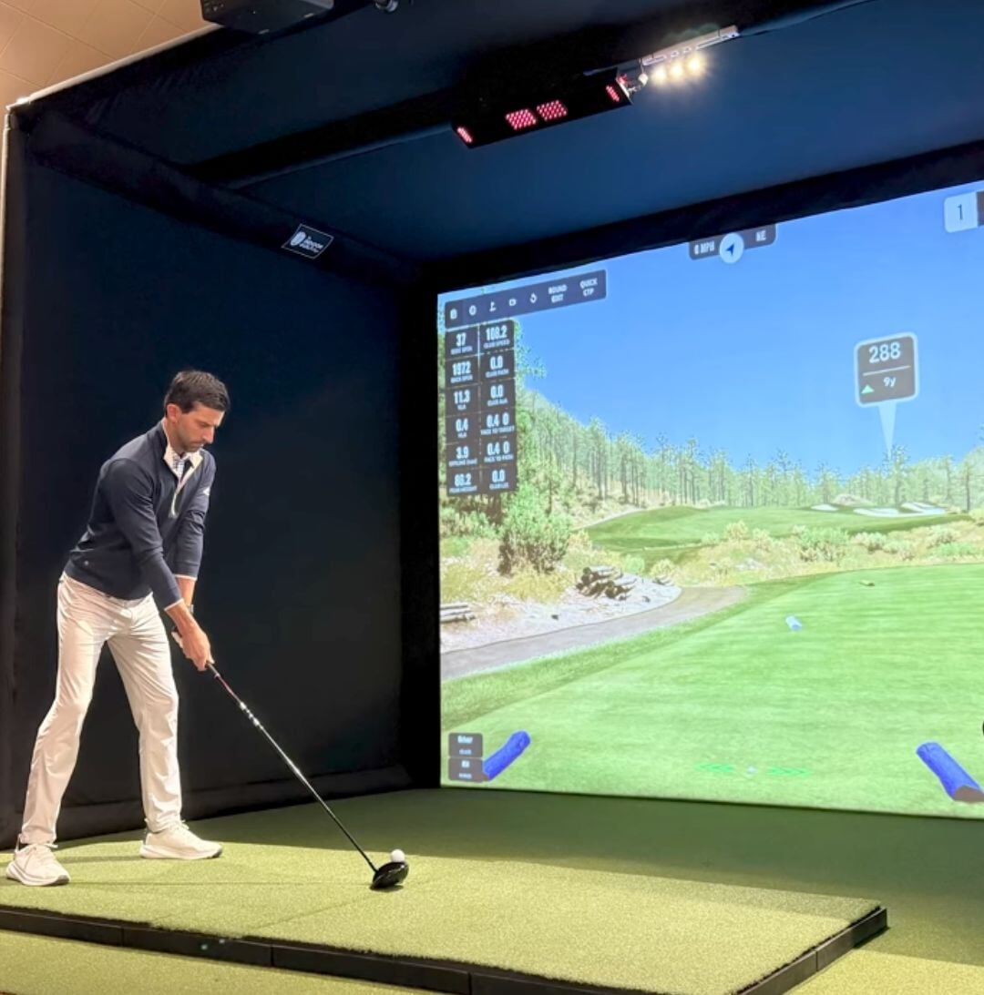 SIGPRO Commercial Golf Simulator Enclosure - Pipes Not Included indoor golf product, available from Grater Golf