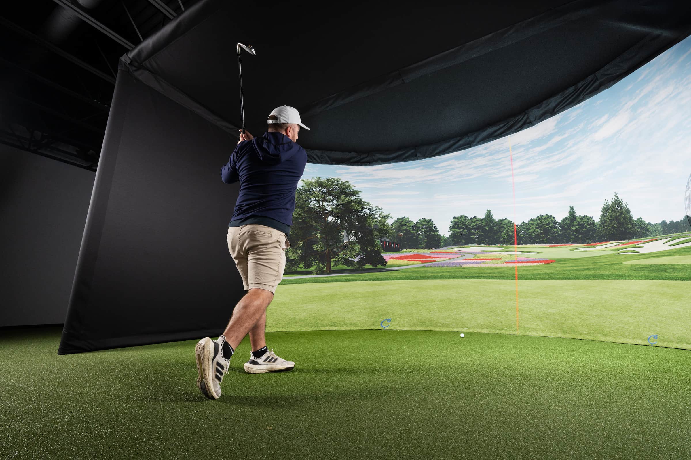Carl's Place Curved Golf Simulator Enclosure Kit - official Carl's Place product photo 2