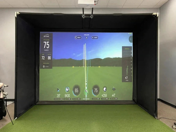 Grater Golf Simulators Eagle Bay Golf Sim With Standard Impact Screen and Padding
