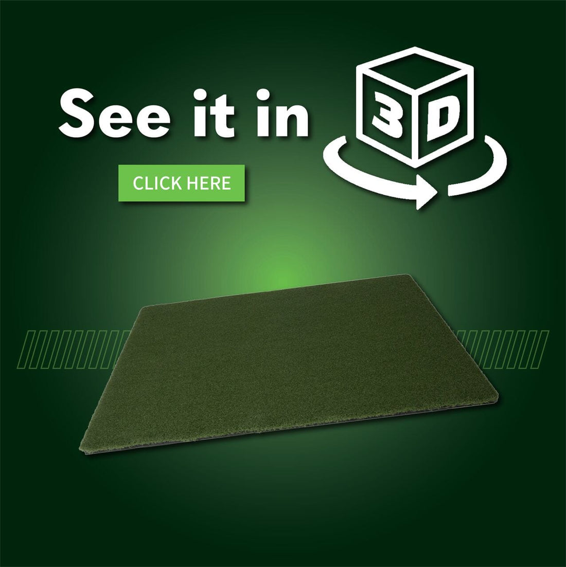 Fairway Series 5x5 Golf Mat indoor golf product, available from Grater Golf