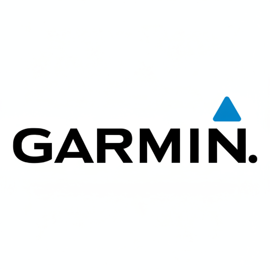Garmin logo on a green background