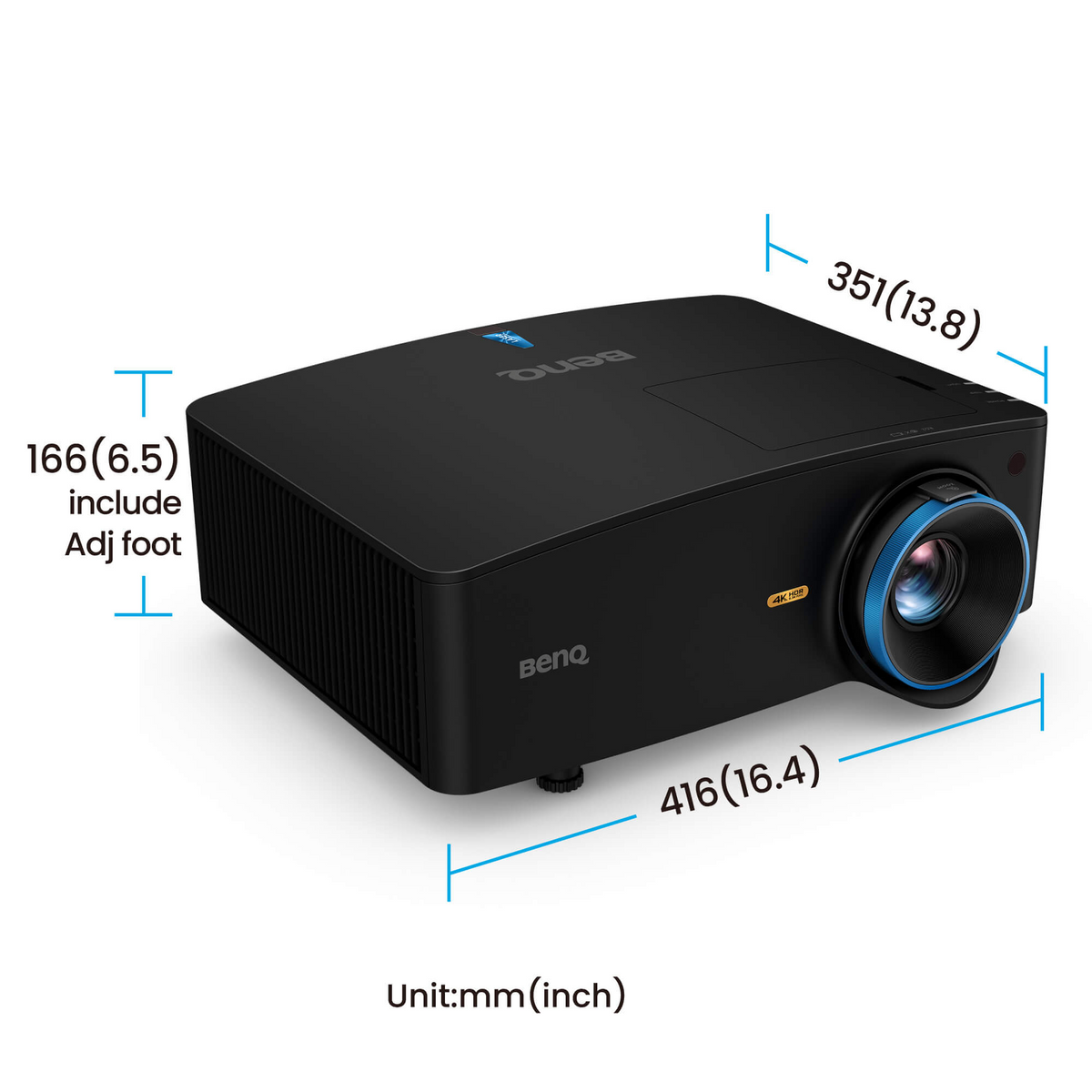 BenQ LK936ST 5100 Lumen 4K Short Throw Laser Golf Simulator Projector - view 4