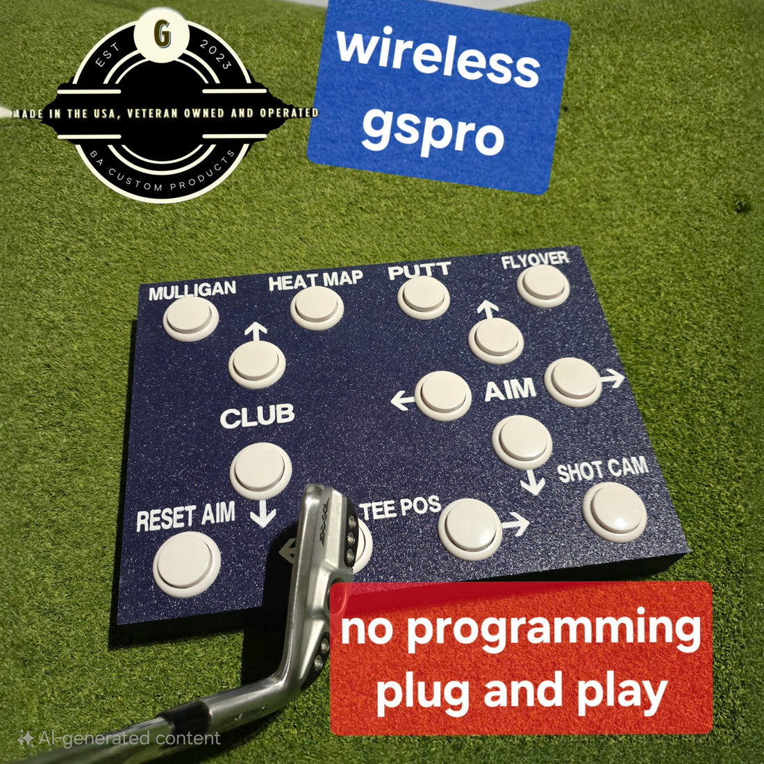 BA Custom Products Wireless GSPro Control Box V2.5