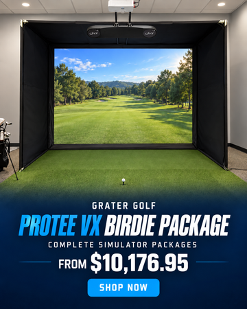 Grater Golf Protee VX Birdie Golf Simulator Package