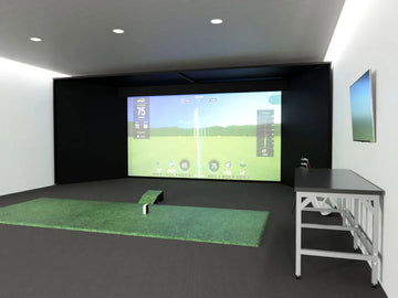 Grater Golf Albatross Golf Simulator Enclosure with Preferred Impact Screen