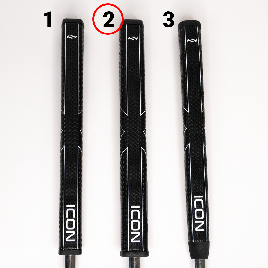 True Temper ICON #2 Midsize Pistol Putter Grip - top view