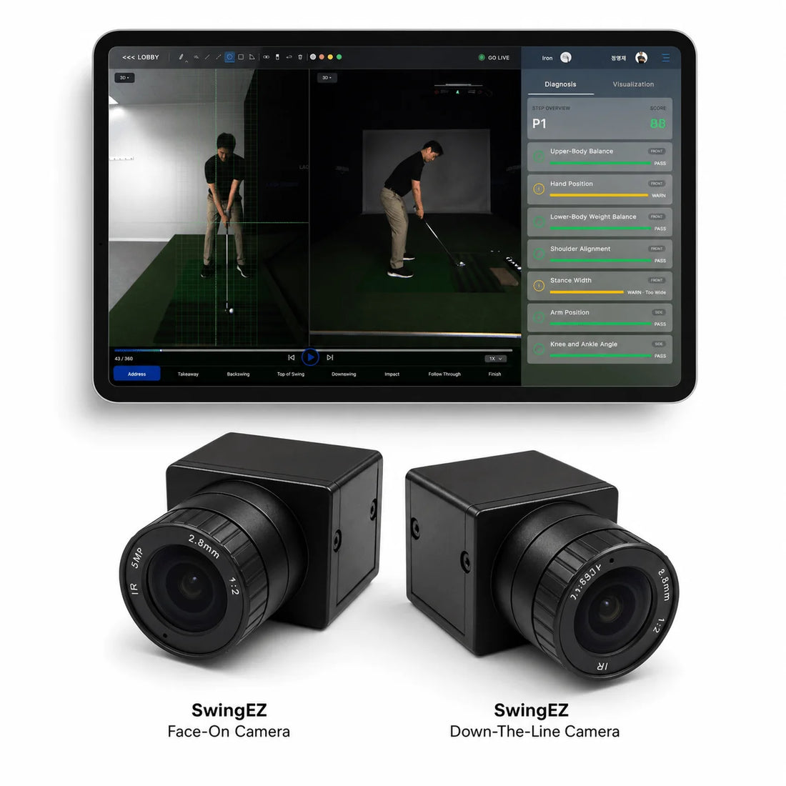 Laon SwingCraft SwingEZ AI Swing Analysis & Self-Training System for VTrack