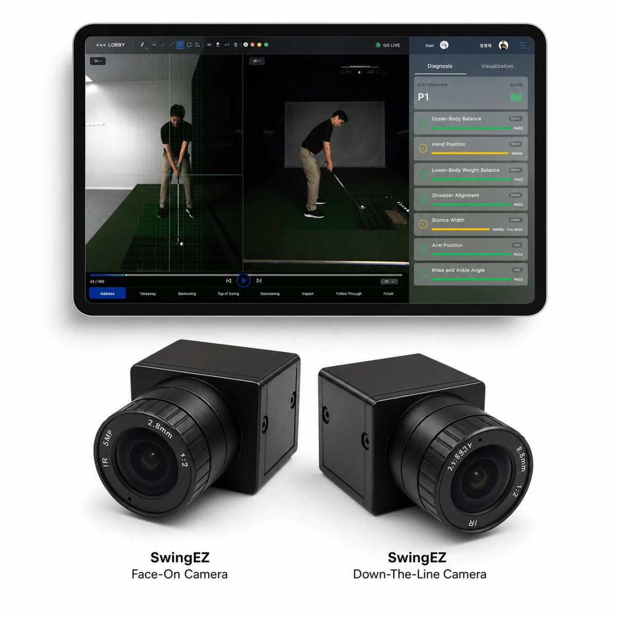 Laon SwingCraft SwingEZ AI Swing Analysis & Self-Training System for VTrack