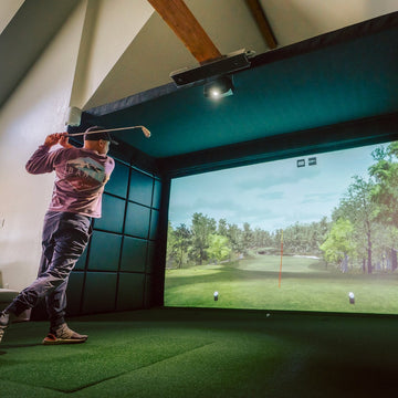 SIGPRO Golf Simulator Wall Padding - Black indoor golf product, available from Grater Golf