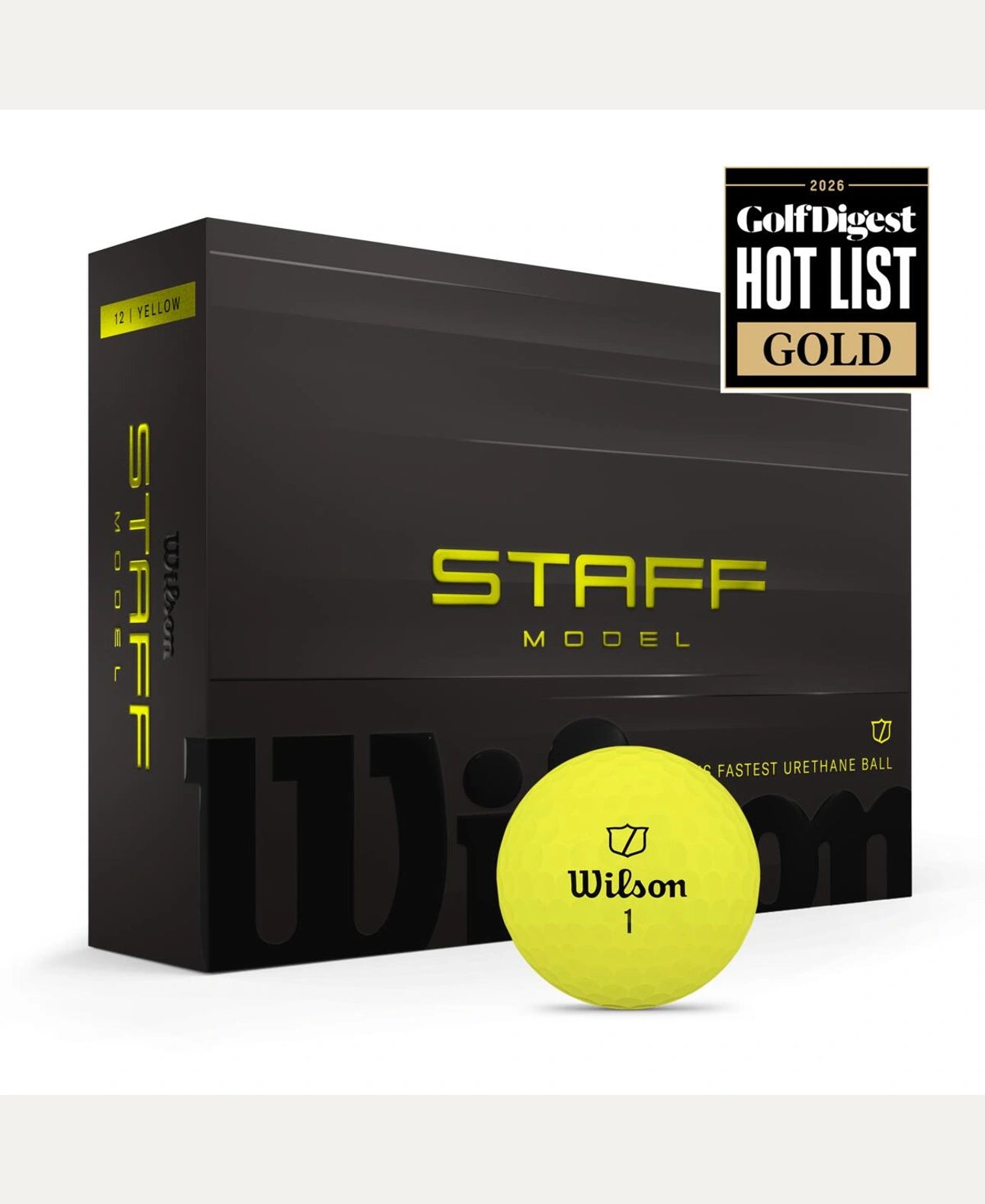 Wilson Staff Model Golf Balls (White or Yellow)